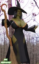 1girls 3d artist_name athletic athletic_female big_ass big_breasts bimbo breasts busty cleavage curvaceous curvy eyebrows eyelashes eyes female female_only fit fit_female green-skinned_female green_body green_skin hair hips hourglass_figure huge_breasts human large_breasts legs light-skinned_female lips mrmasskie real_witch the_wizard_of_oz thick thick_legs thick_thighs thighs top_heavy upper_body voluptuous watermark wicked_witch_of_the_west wide_hips witch