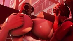 2girls 3d animated breast_sucking breasts_out female fempyro femscout huge_breasts large_breasts nipple_pinch nipple_suck no_sound rafiler short_playtime source_filmmaker tagme team_fortress_2 tf2 video yuri