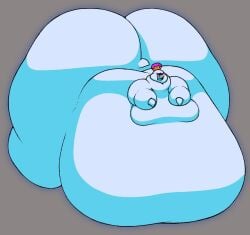 big_ass bubble_butt chip_at_night colossal_ass ghost gigantic_ass huge_ass hyper_ass immobile king_boo luigi's_mansion male male_only mario_(series) morbidly_obese overweight thick_thighs wide_hips