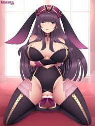 1girls :p areolae areolae_slip arm_grab arm_under_breasts ass_visible_through_thighs bangs bare_shoulders bare_thighs bed bedroom_eyes boots breasts bunny_ears bunny_girl bunnysuit censored choker collarbone commission cosplay covered_nipples crotchless cutout easter elbow_gloves female female_only fire_emblem fire_emblem_heroes gloves high_heels huge_breasts indoors kneeling large_breasts legs leotard licking_lips light loki_(fire_emblem)_(cosplay) long_hair looking_at_viewer lumarianne20 naughty_face nintendo nipples on_bed original purple_eyes purple_hair pussy pussy_cutout see-through sex shoulders smile solo thick_thighs thigh_boots thighs tongue tongue_out vaginal_penetration very_long_hair window year_of_the_rabbit