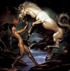 boris_vallejo tagme taming unicorn