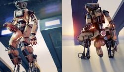 absurd_res ass balls big_balls big_penis chittercg crouching deepspacebug genitals hanging_penis hi_res humanoid humanoid_genitalia humanoid_penis machine male mrvn_(titanfall) non-human penis penis_grab presenting presenting_hindquarters robot robot_humanoid saggy_balls titanfall