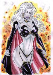 1girls 2023 artist_request big_breasts bimbo bimbo_lips chaos_comics coffin_comics death_(personification) ed_benes_studio female_focus female_only grim_reaper hi_res high_resolution lady_death long_hair looking_at_viewer queen_of_the_dead seductive_look white_hair