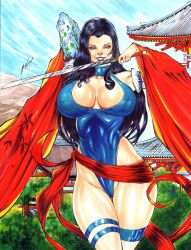 1girls 2023 betsy_braddock big_breasts curvaceous curvy_body curvy_figure ed_benes_studio ednardo_ferreira female_focus female_only hi_res high_resolution long_hair looking_at_viewer marvel marvel_comics milf psylocke seductive_look voluptuous_female x-men