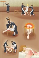 chair female maids mongoringo spanked spanking