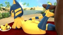 3d 3d_(artwork) 3d_model animal_crossing animated ankha ankha_(animal_crossing) ankha_(hazeker) anthro ass ball_fondling balls big_ass blue_hair breasts dark-skinned_male dark_skin doubutsu_no_mori feet feet_on_balls felid feline felis female female_focus footjob fur furry hazeker human human_on_anthro interspecies justdeluxe looking_back male male/female nairu_(doubutsu_no_mori) nintendo no_sound nude nude_female penis precum sex short_playtime solo_focus tagme tail tailjob teasing thick_thighs video yellow_body yellow_fur