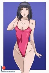 1girls anime artyum99 bikini boruto:_naruto_next_generations breasts breasts breasts bursting bursting_breasts hyuuga_hinata naked naruto naruto_(series) nipple_slip nipples nude surprised swimsuit tagme