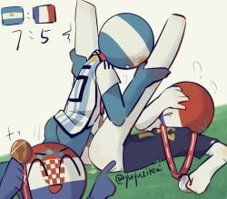 2022_fifa_world_cup 3boys argentina_(countryhumans) countryhumans croatia_(countryhumans) embarrassed fifa france_(countryhumans) gay homosexual public_sex stickman world_cup yuyuzikeai