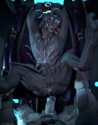 3d after_sex alien anal anus arbiter armor arms_up blender blender_(software) brute_(halo) cum cum_in_ass cum_inside cum_on_body cum_on_face cum_on_self forced_orgasm grey_body halo_(series) jiralhanae large_penis larger_male leg_grab legs_up male/male nails restrained sangheili sinthetic tartarus white_fur yellow_eyes