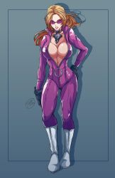 1girls alternate_costume big_breasts blonde_hair bodysuit boots breasts busty catsuit cleavage clevage female female_focus female_only full_body gloves hourglass_figure namco nina_williams pink_bodysuit purple-tinted_eyewear standing sunglasses tagme tekken tekken_1 tekken_2 tekken_3 tekken_4 tekken_5_dark_resurrection tekken_6_bloodline_rebellion tekken_7 tekken_8 tekken_blood_vengeance tekken_bloodline tekken_tag_tournament tekken_tag_tournament_2 tekken_the_motion_picture text tinted_eyewear tomatostyles unzipped unzipped_bodysuit white_boots white_footwear wide_hips