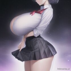 ai_generated enormous_breasts huge_breasts huge_cleavage massive_breasts microskirt miniskirt op_ai school_uniform schoolgirl schoolgirl_uniform skirt tagme top_heavy top_heavy_breasts voluptuous