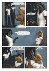 brushfire clarice comic equid equine female hi_res horse mammal page_3 spin-off_comic suid suina the_stable warthog