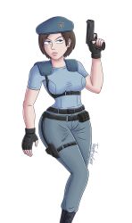 1girls big_ass big_breasts blue_eyes female jill_valentine resident_evil resident_evil_remake tagme text thick_thighs timelessgear