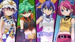 4girls alexis_rhodes_(cosplay) blue_eyes blue_hair brainwashing carly_nagisa_(cosplay) corruption evil female female_only green_eyes green_hair hiiragi_yuzu hitsugi_mc human kurosaki_ruri lulu_obsidian multiple_girls navel orange_eyes pink_hair possession purple_hair red_eyes rin_(yu-gi-oh!_arc-v) rio_kamishiro_(cosplay) serena_(yu-gi-oh!_arc-v) tea_gardner_(cosplay) yu-gi-oh! yu-gi-oh!_5d's yu-gi-oh!_arc-v yu-gi-oh!_duel_monsters yu-gi-oh!_gx yu-gi-oh!_zexal