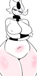 antdraws big_breasts breasts buglatte cleavage large_breasts lofiglade marblebit nipple_bulge nipples nipples_bulge nipples_outside nipples_visible pixelsoda smolmarble smug smug_expression smug_face smug_smile thick thick_thighs tummy