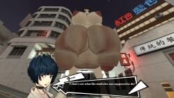 100percentnothing 1futa 1girls 3d atlus balls blue_hair blush breasts brown_eyes brown_hair city completely_nude concerned diphallia diphallism female flaccid foreskin futa_focus futa_giantess futanari giantess huge_breasts hyper hyper_balls hyper_penis intersex lipstick low-angle_view multi_genitalia multi_penis naked night nipples nude nude_futa penis persona persona_5 precum sadayo_kawakami solo_focus street surprised tae_takemi testicles text_box thick_nipples thick_penis uncircumcised uncut