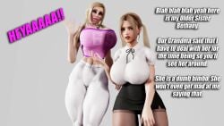 2girls 3d age_difference athletic athletic_female bethany_reese big_breasts bimbo blonde_hair bottom_heavy breasts busty cleavage curvaceous curvy curvy_figure digital_media_(artwork) eyebrows eyelashes eyes female female_focus female_only fit fit_female hair hannah_reese hips hoop_earrings hourglass_figure huge_breasts human large_breasts legs light-skinned_female light_skin lips long_hair mature mature_female older_female original original_character sevenarts sisters thesevenartsx thick thick_legs thick_thighs thighs toned toned_female top_heavy upper_body voluptuous waist wide_hips younger_female