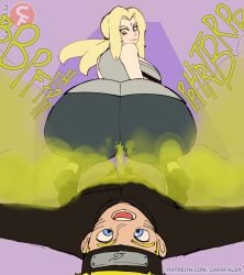 ass_on_face big_ass brap bubble_butt carafalsa fart farting_in_face fetish looking_back milf naruto naruto_(series) naughty_face pawg squatting tsunade uzumaki_naruto