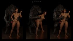 apex_legends bobsilo24 canine canine_penis loba loba_(apex_legends) loba_andrade werewolf wolf wolf_man