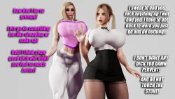 2girls 3d age_difference athletic athletic_female bethany_reese big_breasts bimbo blonde_hair bottom_heavy breasts busty cleavage curvaceous curvy curvy_figure digital_media_(artwork) eyebrows eyelashes eyes female female_focus female_only fit fit_female hair hannah_reese hips hourglass_figure huge_breasts human large_breasts legs light-skinned_female light_skin lips long_hair mature mature_female older_female original original_character sevenarts sisters thesevenartsx thick thick_legs thick_thighs thighs toned toned_female top_heavy upper_body voluptuous waist wide_hips younger_female