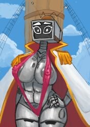 big_breasts bikini breasts cosplay el_ultimo_tvnauta female female_only humanoid meme motomami nipples_visible_through_clothing one_piece original perfectos_desconocidos piercing robot robot_girl rule_63 tv tv_femina_(el_ultimo_tvnauta) tv_head tv_nauta