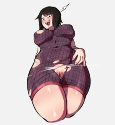 1girls big_breasts black_hair blush bodysuit cropped_legs cutout embarrassed exposed_pussy female_focus fishnet_bodysuit fishnets from_below hentaly innie_pussy kunoichi long_hair looking_at_viewer naruto naruto_(series) naruto_shippuden ninja presenting presenting_pussy pussy_cutout revealing_clothes ripped_clothing shizune tearing_open_bottoms thick_thighs tight_clothing torn_clothes torn_open_bottoms underboob viewed_from_below voluptuous wide_hips