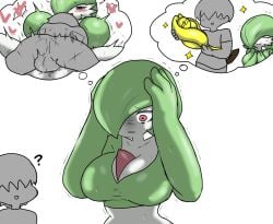 anon bedroom_eyes big_breasts blush distraught enigi09 gardevoir happy heart huge_breasts humanoid mating_press pokémon_(species) pokemon pokemon_(species) proud sex small_dom_big_sub trophy