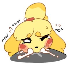isabelle (animal crossing) from animal crossing by pyrpul