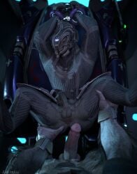 3d_(artwork) absurd_res alien anus arbiter_(halo) armor ass balls big_penis blender_(software) bodysuit clothing digital_media_(artwork) dominant dominant_pov duo erection first_person_view fur genitals grey_body hairy halo_(series) headgear helmet hi_res humanoid humanoid_genitalia humanoid_penis imminent_sex interspecies jiralhanae leg_grab looking_at_viewer male male/male male_pov microsoft nails penis raised_arms restrained sangheili sinthetic size_difference skinsuit spread_butt spreading tartarus_(halo) tight_clothing torn_clothing white_body white_fur wrists_tied xbox_game_studios yellow_eyes