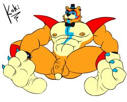 balls bara bear feet five_nights_at_freddy's five_nights_at_freddy's:_security_breach gay glamrock_freddy_(fnaf) koki_1 male male_only muscular muscular_male penis ursid