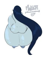 1girls adventure_time big_ass breasts_bigger_than_body breasts_bigger_than_head breasts_bigger_than_torso enormous_breasts floating gigantic_breasts grey_skin huge_ass huge_breasts hyper hyper_breasts long_hair marceline massive_breasts moxaji tagme vampire