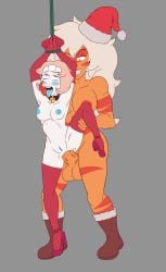 1futa 1girls anal areolae balls big_ass big_balls big_breasts blue_eyes breasts christmas color_contrast colored_skin duo erection female futa_on_female futanari huge_cock humanoid humanoid_penis jasper_(steven_universe) nipples nude orange_skin pearl_(steven_universe) penis pink_hair rolling_eyes sex short_hair skin_contrast source_request standing steven_universe thick_thighs timelessgear tongue tongue_out white_hair white_skin