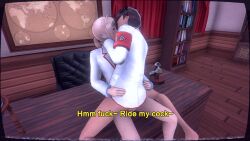 2boys bottomless bottomless_male dirty_talk english_subtitles gay joze_shiuba kissing kissing_while_penetrated male_only reiichi_tanaami self_upload skinny slutforbara yandere_simulator yandere_simulator_(1980s) yaoi