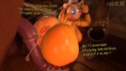 1boy 1girls 3d 3d_(artwork) anus big_breasts breasts dialogue female feral five_nights_at_freddy's five_nights_at_freddy's_2 horse horsecock lovetaste_chica male pussy quadruped tagme text thexxmixx toy_chica_(fnaf) toy_chica_(love_taste) zoophilia