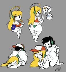 ass boobs breasts canon_panties cave_story curly's_panties curly_brace eating eating_ass licking_ass nude panties penetration quote_(cave_story) robot robot_girl sex zedrin