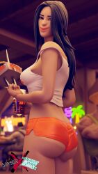 1girls 3d ass dat_ass female female_only fortnite fortnite:_battle_royale fully_clothed hooters laura_kinney marvel marvel_comics sixser solo thenumbersdon'tlie unseen_male_face x-23 x-23_(fortnite) x-men