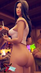 1girls 3d ass dat_ass female female_only fortnite fortnite:_battle_royale hooters laura_kinney marvel marvel_comics sixser solo thenumbersdon'tlie unseen_male_face x-23 x-23_(fortnite) x-men