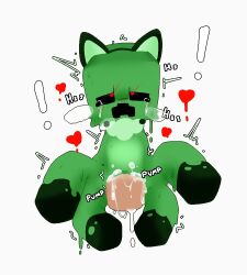 creeper cum cum_in_pussy cum_inside cute female feral heart-shaped_pupils minecraft tagme the_other_hand theotherhand thyotherhand