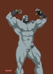 1boy bootaart critical_role critical_role:_vox_machina erection giant goliath grog_strongjaw male male_only solo