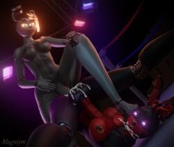 2futas 3d anal animatronic anthro autofacial autofellatio autopaizuri black_body black_sclera black_skin boxing_ring completely_nude cum cum_in_ass cum_in_mouth cum_in_own_mouth dominant_futanari duo five_nights_at_freddy's foot_fetish foot_on_face futa_on_futa futa_only futadom futanari futasub glowing_eyes grey_body huge_cock intersex intersex/intersex magniym naked_hat nude nude_futanari oc purple_eyes rape red_body red_hair red_skin rktzxq roxy_(rktzxq) wrestling