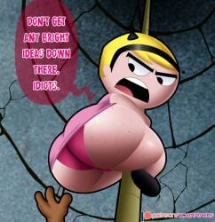 big_ass big_butt blonde_female blonde_hair bubble_ass bubble_butt cartoon cartoon_network doompypomp mandy mandy_(billy_and_mandy) the_grim_adventures_of_billy_and_mandy viewed_from_below young