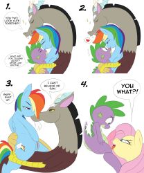 discord_(mlp) dragon duo equid equine erection female fluttershy_(mlp) friendship_is_magic genitals group group_sex hair hasbro hi_res horn horse licking male male/female mammal multicolored_hair my_little_pony pegasus php137 pony pussy rainbow_dash_(mlp) rainbow_hair sex simple_background smooth_skin spike_(mlp) threesome tongue tongue_out trio white_background wings