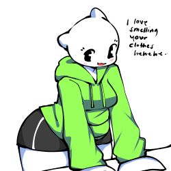 green_hoodie namesloo pillow_girl puffle_(namesloo) tagme talking_to_viewer