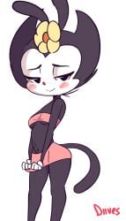 1girl 1girls 2018 2018s 2d_animated 2d_animation 4_fingers animal_tail animaniacs animated animated_gif animation anthro anthro_female anthrofied artist_name bandeau bedroom_eyes black_body black_eyes black_fur black_tail blush bottomwear breasts camel_toe cameltoe clothed clothing diives dot_warner feet_out_of_frame female female_anthro female_focus female_only fingers flashing flower flower_in_head flower_on_head frame_by_frame fur furry furry_female gloves half-closed_eyes handwear hi_res inkblot looking_at_viewer mammal narrowed_eyes no_humans open_mouth open_smile panties patreon pink_panties pink_skirt plant presenting red_nose seductive short_playtime simple_background skimpy skirt skirt_lift small_breasts smile smiling smiling_at_viewer smooth_animation solo solo_female solo_focus standing tail teeth topwear underboob underwear upskirt warner_bros warner_brothers white_background white_fur wide_hips wide_stance yellow_flower