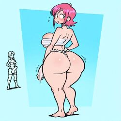 2futas ai_generated alternate_hair_color ass ass big_ass big_breasts big_butt breasts erection erection_under_clothes erection_under_loincloth fundoshi fundoshi_futanari fundoshilover101 futanari happi_(clothing) huge_ass huge_butt loincloth sarashi valbun_(oc) valbun_style