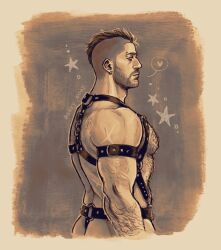 1boy aary_soap harness muscular_male soap_(modern_warfare_2) solo_male