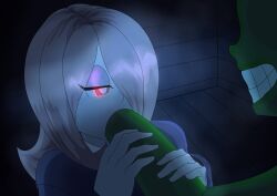 blowjob blowjob_face el_brandy female little_witch_academia orc_male sucking sucking_penis sucy_manbavaran