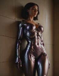 absurd_res ai_generated alita android battle_angel_alita cleavage photoshop synth_canvas tagme thick_thighs