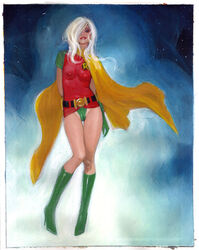 1girls batman_(series) dc dc_comics female female_only mark_beachum robin_(dc) robin_(stephanie_brown) solo stephanie_brown