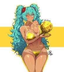 1girls 2025 ass beads bent_over big_ass big_breasts big_butt big_thighs bikini blue_hair bracelet bracelets brazilian brazilian_female brazilian_miku breasts butt can curvy dat_ass earrings eyewear_on_head fat_ass female gigantic_ass gigantic_breasts gigantic_thighs golden_bikini hand_on_ass hand_on_butt hatsune_miku huge_ass huge_breasts huge_thighs jk_arts07 looking_at_viewer looking_back nipple_bulge nipples_visible_through_clothing sandals smile smiling smiling_at_viewer sunglasses tan_body tan_skin tan_skinned_female tanline tanlines teal_hair teasing thick_thighs thighs twitter_link vocaloid waist_beads white_background